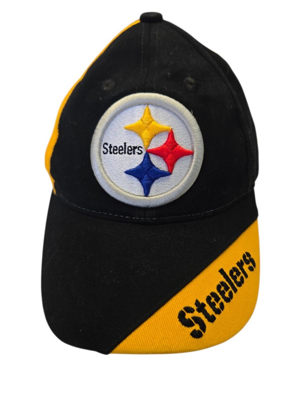 🏈 Pittsburgh Steelers NFL Adjustable Black & Gold Team Logo Hat
